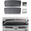 imageAluminum HeavyDuty Headliner Shelf for Mercedes Sprinter Van 20072018 with Adjustable Curtain Rod ampamp Premium Carpet Liner Additional Storage SpaceBlack