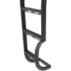 imageAluminum HeavyDuty Ladder for 2007Current MercedesBenz Sprinter High Roof Van Side Ladder Rectangular Leg with Wheel Wrap Durable ampamp NonSlip Steps BlackBlack  Round Leg
