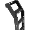 imageAluminum HeavyDuty Ladder for 2007Current MercedesBenz Sprinter High Roof Van Side Ladder Rectangular Leg with Wheel Wrap Durable ampamp NonSlip Steps BlackBlack  Rectangular Leg