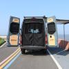 imageBug Screen for MercedesBenz Sprinter High Roof Sliding Door Bug Mesh Screen Weighted Bottom Seam for Wind Resistance Hands Free Center Magnetic Closurerear door with privacy panel