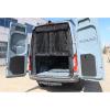 imageBug Screen for MercedesBenz Sprinter High Roof Sliding Door Bug Mesh Screen Weighted Bottom Seam for Wind Resistance Hands Free Center Magnetic Closurerear door with privacy panel