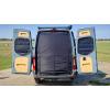 imageBug Screen for MercedesBenz Sprinter High Roof Sliding Door Bug Mesh Screen Weighted Bottom Seam for Wind Resistance Hands Free Center Magnetic Closurerear door with privacy panel