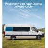 imageExtraThick Driver Side Middle Window Cover for MercedesBenz Sprinter 170WB 2007current 2 Folding Panels for Ventilation Magnetic Insulated Blackout Window Sunshade AllSeasonGuard ProGray  AllSeasonGuard Pro