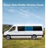 imageExtraThick Driver Side Middle Window Cover for MercedesBenz Sprinter 170WB 2007current 2 Folding Panels for Ventilation Magnetic Insulated Blackout Window Sunshade AllSeasonGuard ProGray  AllSeasonGuard Pro