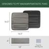 imageMagnetic RV Roof Vent Cover for MaxxAirFantastic Fan 165quot x 165quot Foldable Insulated Blackout Skylight Cover3 Season