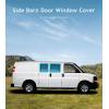 imageSide Barn Door Window Cover for Chevy ExpressGmc Savana Magnetic Insulated Blackout Window Sunshade Foldable Design 3 SeasonGray  4 Season