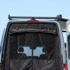 imageUpgrade Bug Screen for Ford Transit High Roof Rear Door Bug Mesh Screen Weighted Bottom Seam for Wind Resistance Extra Privacy Panel Center Zipper Closurerear door with privacy panel