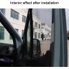 imageUpgrade Rear Door Bug Screen for Ram ProMaster High Roof Van Rear Door Bug Mesh Screen Weighted Bottom for Wind Resistance Center Zipper Closure with Extra Privacy Panelfront door window