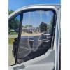 imageUpgrade Rear Door Bug Screen for Ram ProMaster High Roof Van Rear Door Bug Mesh Screen Weighted Bottom for Wind Resistance Center Zipper Closure with Extra Privacy Panelfront door window