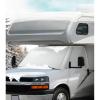imageRV Windshield Cover for Chevy Motorhome 20012020 Thick Oxford Front Window Sunshade Class C RV Windshield Cover for Ice ampamp Snow Gray with Mirror CutoutsGray  Oxford