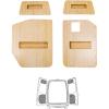 imageRear Door Panels for Mercedes Sprinter 20192025Back Door Lower Upper Inset Panels With StorageInclude Left ampamp Right PanelFinished Carbonized Bamboo