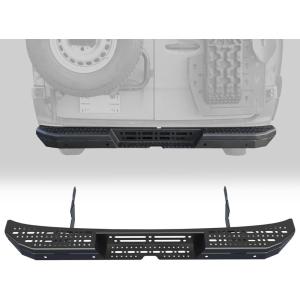 imageAluminum Rear Bumper Step for MercedesBenz Sprinter Van 2007Current Sensor Relocation Required NonSlip Durable Bumper Replacement Step for Easy Entry BlackRear Bumper Step