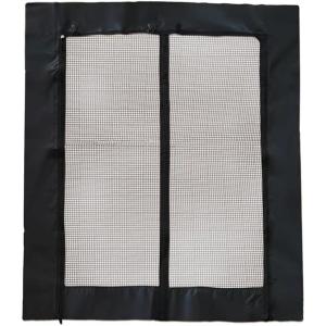 imageUpgrade Rear Door Bug Screen for Ram ProMaster High Roof Van Rear Door Bug Mesh Screen Weighted Bottom for Wind Resistance Center Zipper Closure with Extra Privacy Panelsliding door