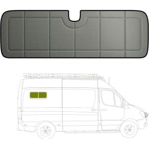 imageWindow Cover for CRL Slider Bunk Window VW1033 Magnetic Durable Insulated Blackout 342quot x 114quot  4 Seasongray3 season