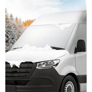 imageWindshield Cover for Mercedes Sprinter 2007current Thick Oxford Front Window Sunshade Exterior Windshield Cover for Ice ampamp Snow Gray with Mirror CutoutsOxford