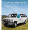 imageFront Door Window CoversPair for Ford Econoline Magnetic Insulated Blackout Window Sunshade Foldable Design 3 SeasonGray  4 Season