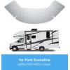 imageRV Windshield Cover for Ford E450E350E250EconolineClub Wagon 19972025 MotorhomeThick Oxford Front Window Sunshade Cover Class C RV Windshield Shade for Ice ampamp SnowWith Mirror CutoutsGray