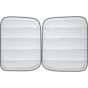 imageMagnetic Rear Door Window CoversPair for Ford Transit MediumHigh Roof 20152025 5Layer Aluminum Oxford Insulated Blackout Rear Window Sunshade Reflective Waterproof SilverShield