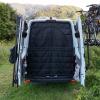 imageRear Door Bed Partition for MercedesBenz Sprinter High Roof Van 2007Current Thick Thermal Blanket Insulation Magnetic Design with Bug Screen Opening Upper HalfUpper