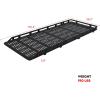 imageAluminum Safari Roof Rack for MercedesBenz Sprinter 144 High Roof Van 20072026 Not for Standard Roof Modular Removable Decking Panels with Front DropDownBlack144 wheelbase
