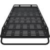 imageAluminum Safari Roof Rack for MercedesBenz Sprinter 144 High Roof Van 20072026 Not for Standard Roof Modular Removable Decking Panels with Front DropDownBlack144 wheelbase
