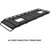 imageAluminum Safari Roof Rack for MercedesBenz Sprinter 144 High Roof Van 20072026 Not for Standard Roof Modular Removable Decking Panels with Front DropDownBlack170 wheelbase