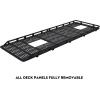 imageAluminum Safari Roof Rack for MercedesBenz Sprinter 144 High Roof Van 20072026 Not for Standard Roof Modular Removable Decking Panels with Front DropDownBlack170 wheelbase