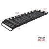 imageAluminum Safari Roof Rack for MercedesBenz Sprinter 144 High Roof Van 20072026 Not for Standard Roof Modular Removable Decking Panels with Front DropDownBlack170 wheelbase