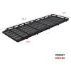 imageAluminum Safari Roof Rack for MercedesBenz Sprinter 144 High Roof Van 20072026 Not for Standard Roof Modular Removable Decking Panels with Front DropDownBlack170 wheelbase