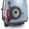 image:imageAluminum Tire Carrier for MercedesBenz Sprinter High Roof Van 20192026 180 Hinges Only Rear Door Mount Drilling Required Matte Black Classic