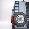 image:imageRear Door Ladder with Tire Carrier for MercedesBenz Sprinter High Roof Van 20192026180Hinges Only Durable Aluminum Construction2in1 Spare Tire Carrier and Ladder Pro