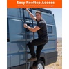 image:imageAluminum Side Ladder for RAM ProMaster High Roof Van 20142026 Round Leg with NonSlip Steps Black
