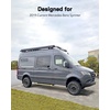 image:imageAluminum Headliner Shelf for 20072018 Mercedes Benz Sprinter High Roof Overhead Storage Rack with Adjustable Curtain Rod and Black Carpet Lining Sprinter Camper Van Conversion Accessories20192026