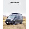 image:imageAluminum Headliner Shelf for 20072018 Mercedes Benz Sprinter High Roof Overhead Storage Rack with Adjustable Curtain Rod and Black Carpet Lining Sprinter Camper Van Conversion Accessories20072018